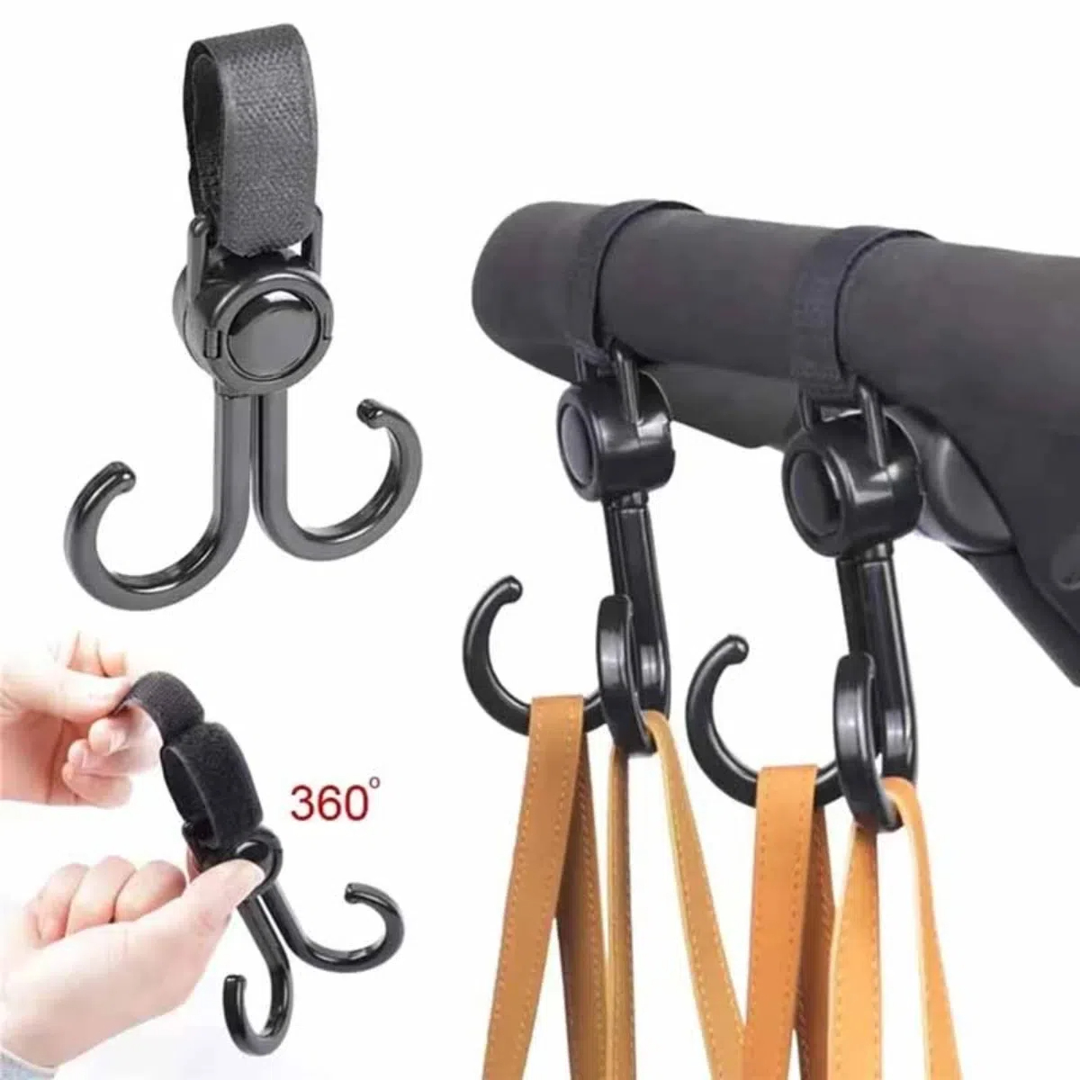 Travel Accessories For 2 Year Old - Doppi ganci girevoli Passeggino Accessori da