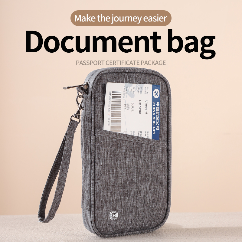 Travel Accessories Essentials - Portafoglio per passaporto con blocco Rfid