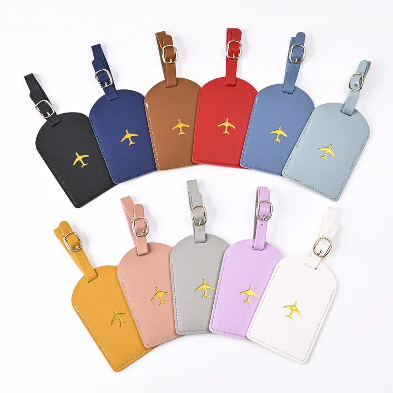 Luggage Tag Leather - 1pc addensare PU stampa a caldo