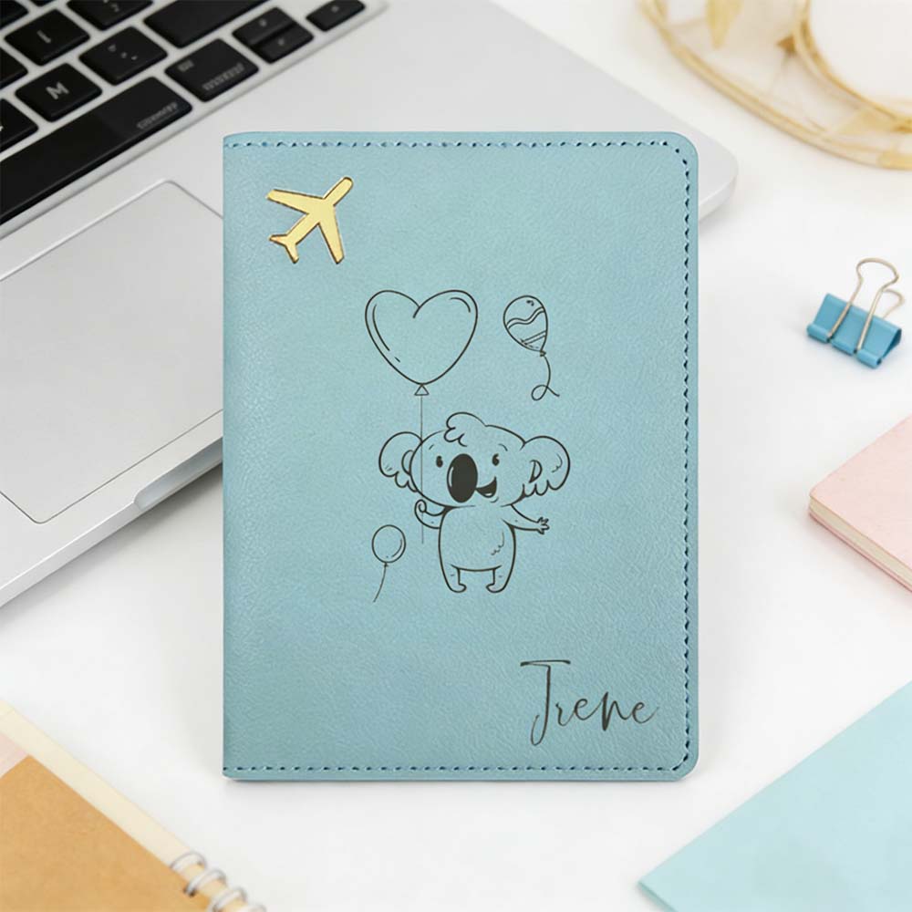 Travel Accessories Meaning - Porta Passaporto Personalizzato in Pelle con