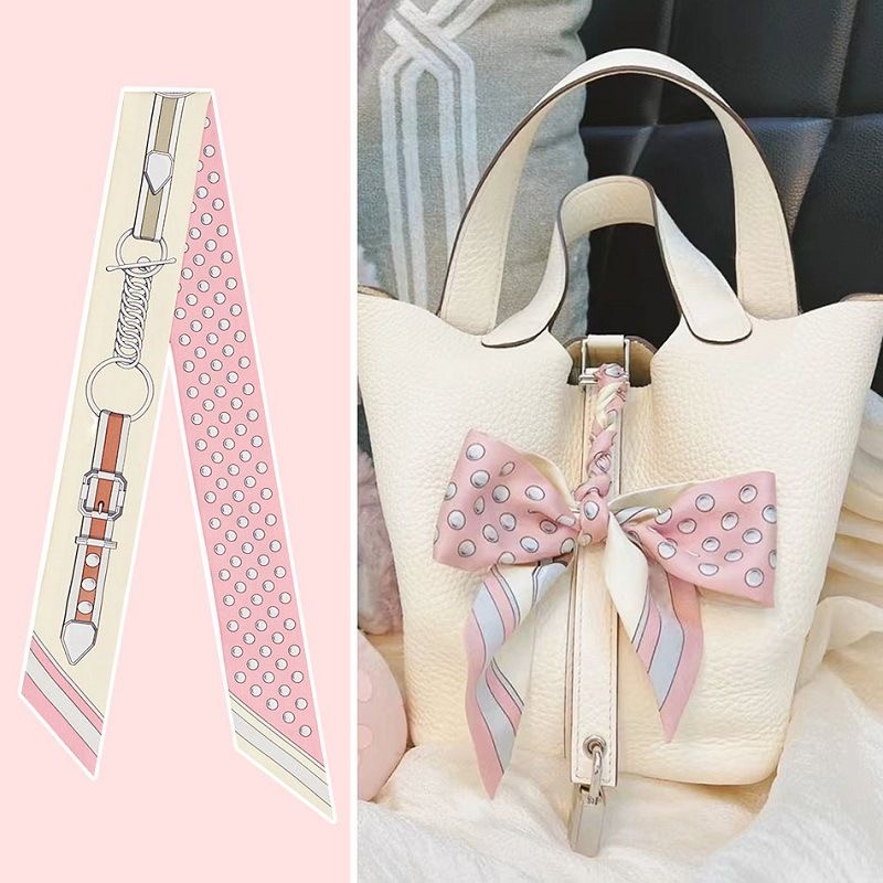 Travel Accessories Bag For Women - Sciarpa da donna estiva rosa a