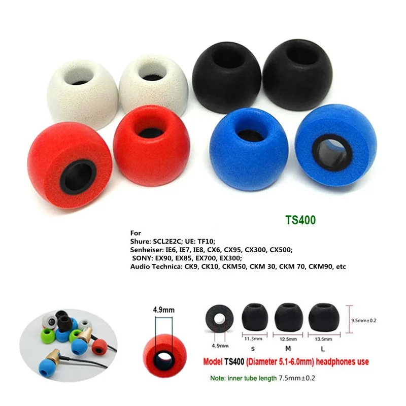 Earplug Set Foam - 10 Paia di Auricolari in Memory