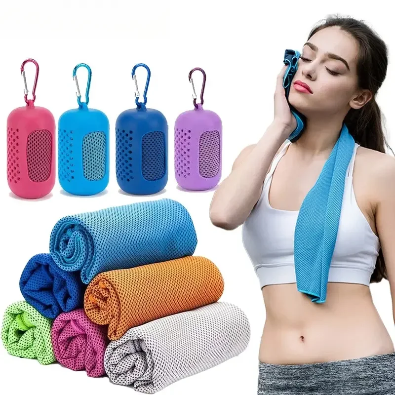 Travel Towel Quick Dry - Asciugamano Rinfrescante con Custodia Portatile a