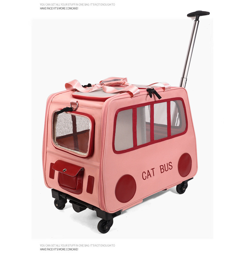 Travel Accessories Logo - Trolley Multifunzionale per Animali Domestici, Borsa