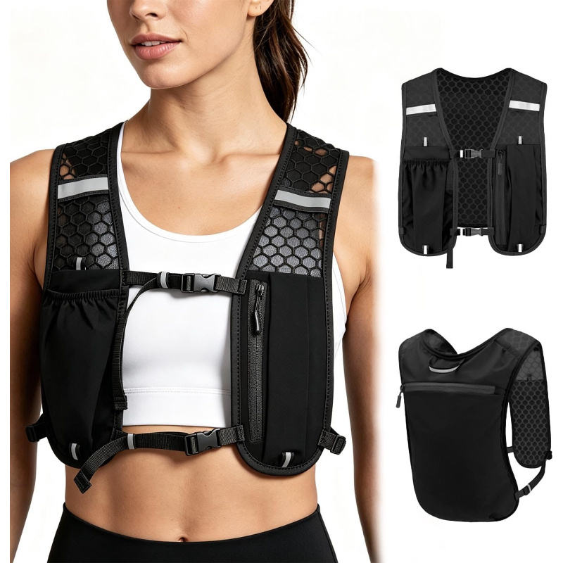 Hydration Pack Backpack - WOOJACK Gilet Idratazione Leggero per Corsa,