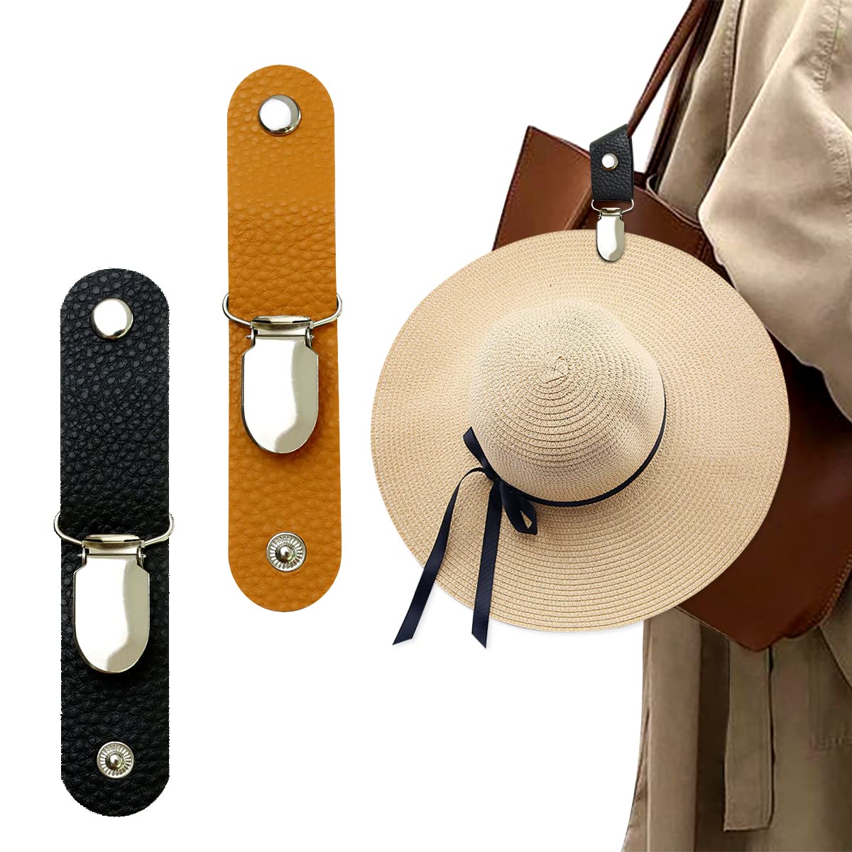 Travel Accessories Bag For Women - Clip per Cappello in Pelle PU