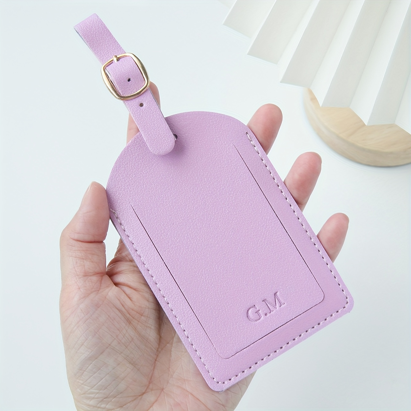 Etichetta per bagagli con iniz - Luggage Tag Leather recensione e prezzo