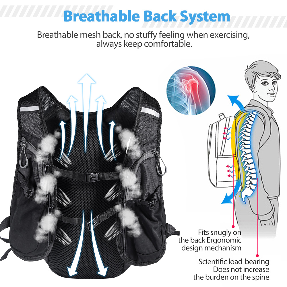 Gilet zaino da corsa con borsa - Hydration Pack Backpack recensione e prezzo
