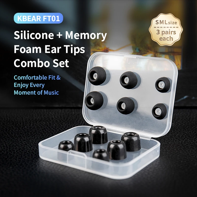 KBEAR FT01 Set combinato di al - Earplug Set Foam recensione e prezzo