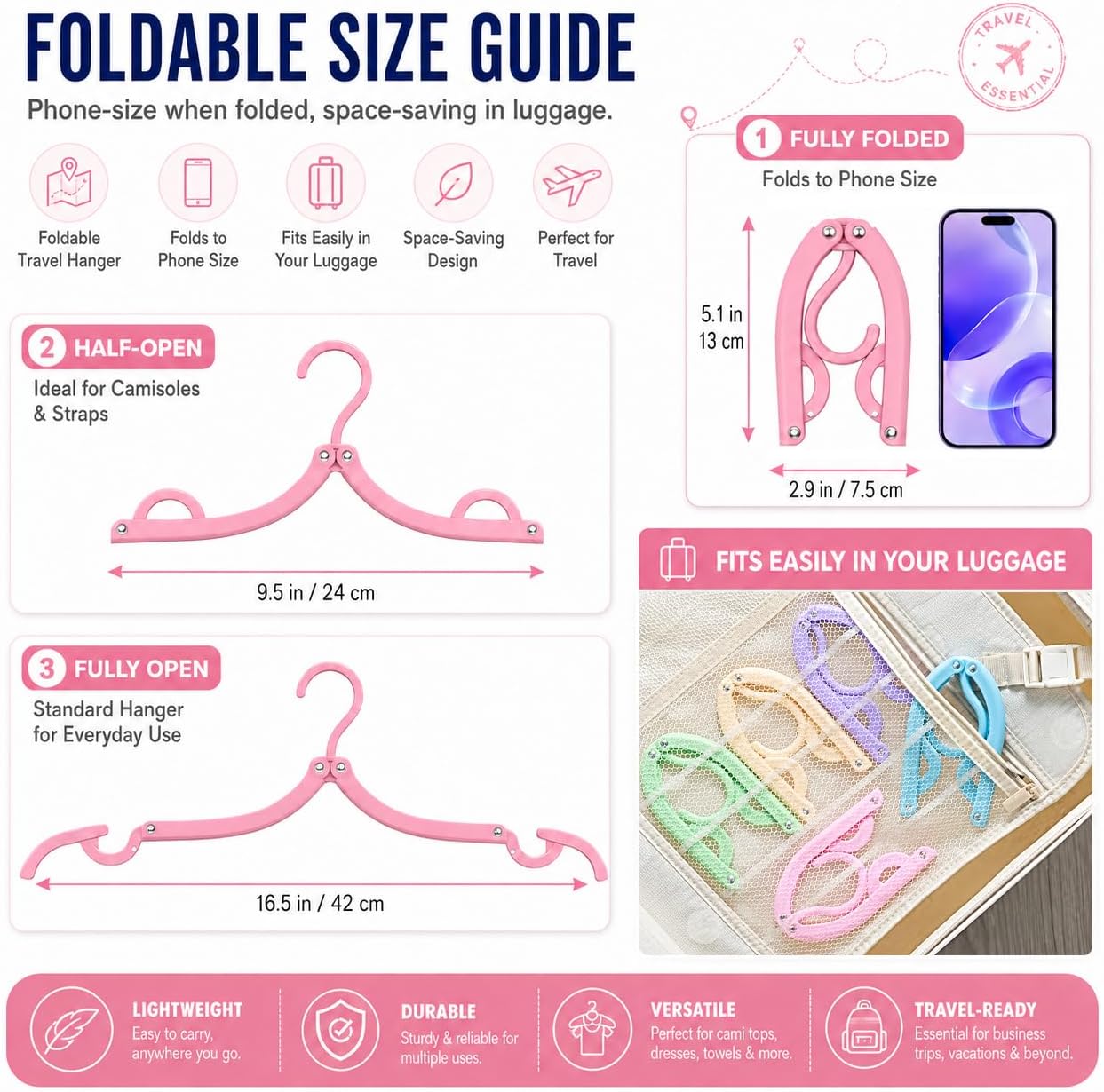 10/30 Pezzi Appendiabiti da Vi - Travel Accessories Essentials recensione e prezzo