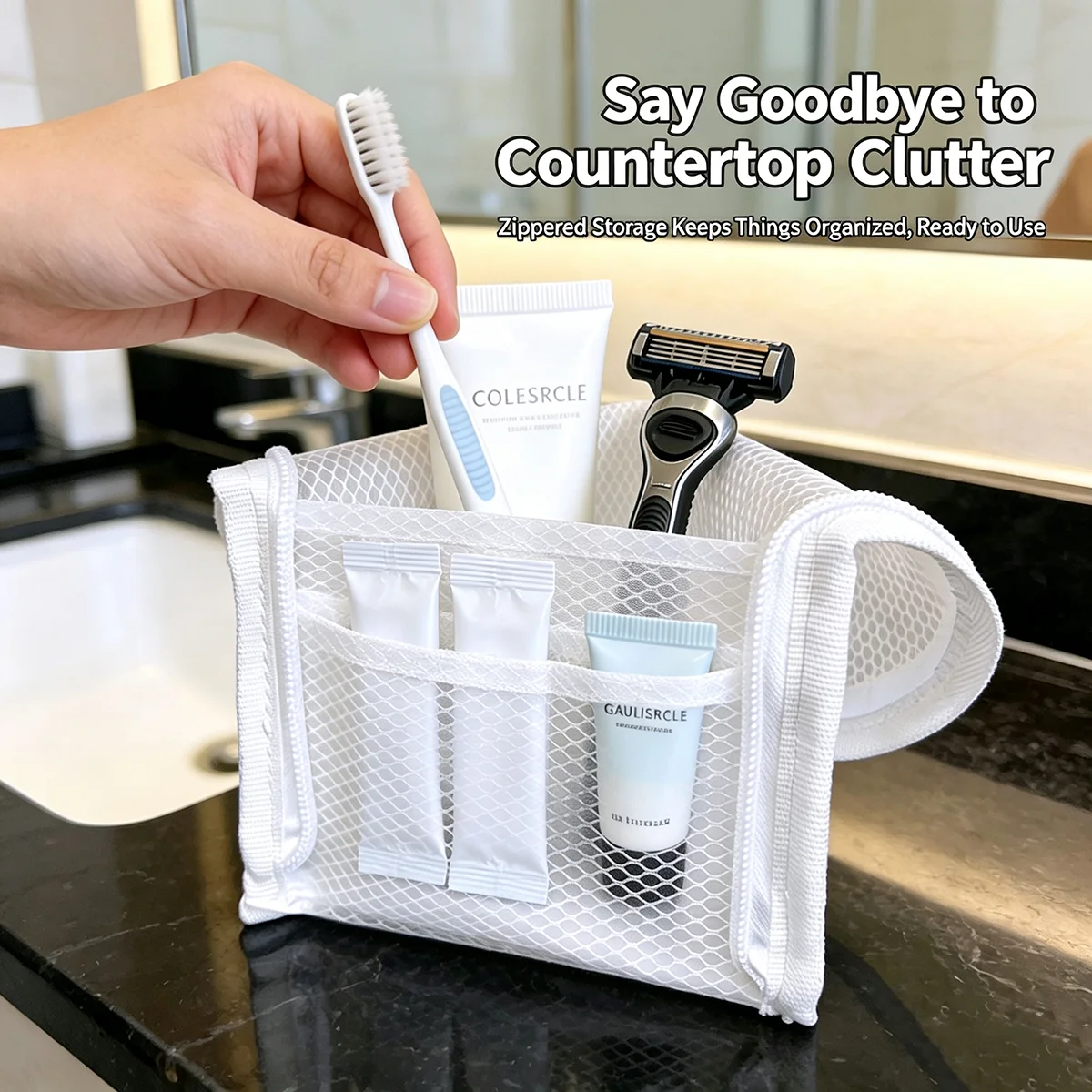Borsa da Toilette in Rete Tras - Travel Accessories Organizer Case recensione e prezzo