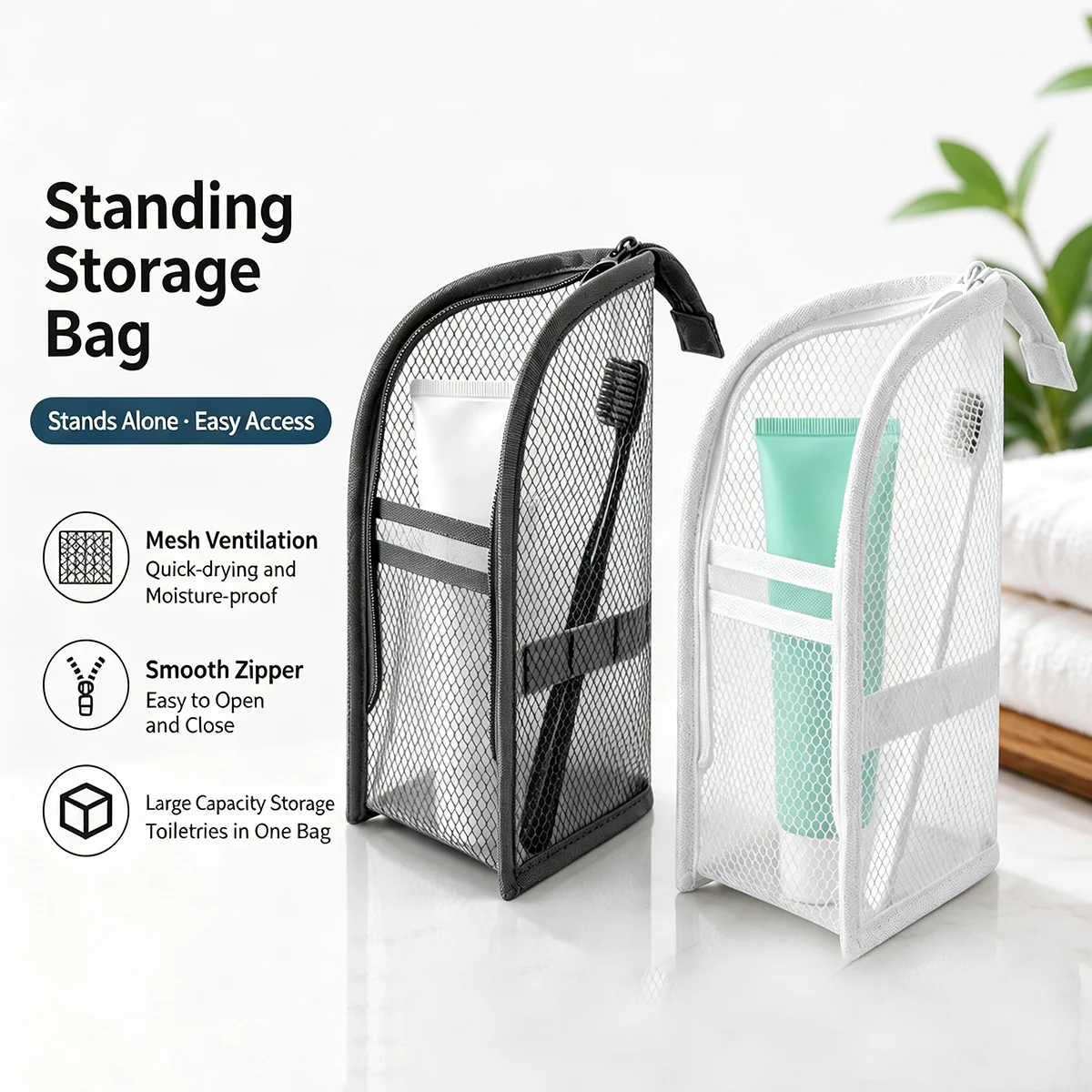 Borsa da Toilette in Rete Tras - Travel Accessories Organizer Case recensione e prezzo