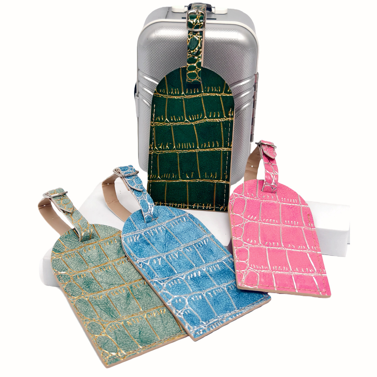 Etichetta per bagagli con bord - Luggage Tag Leather recensione e prezzo
