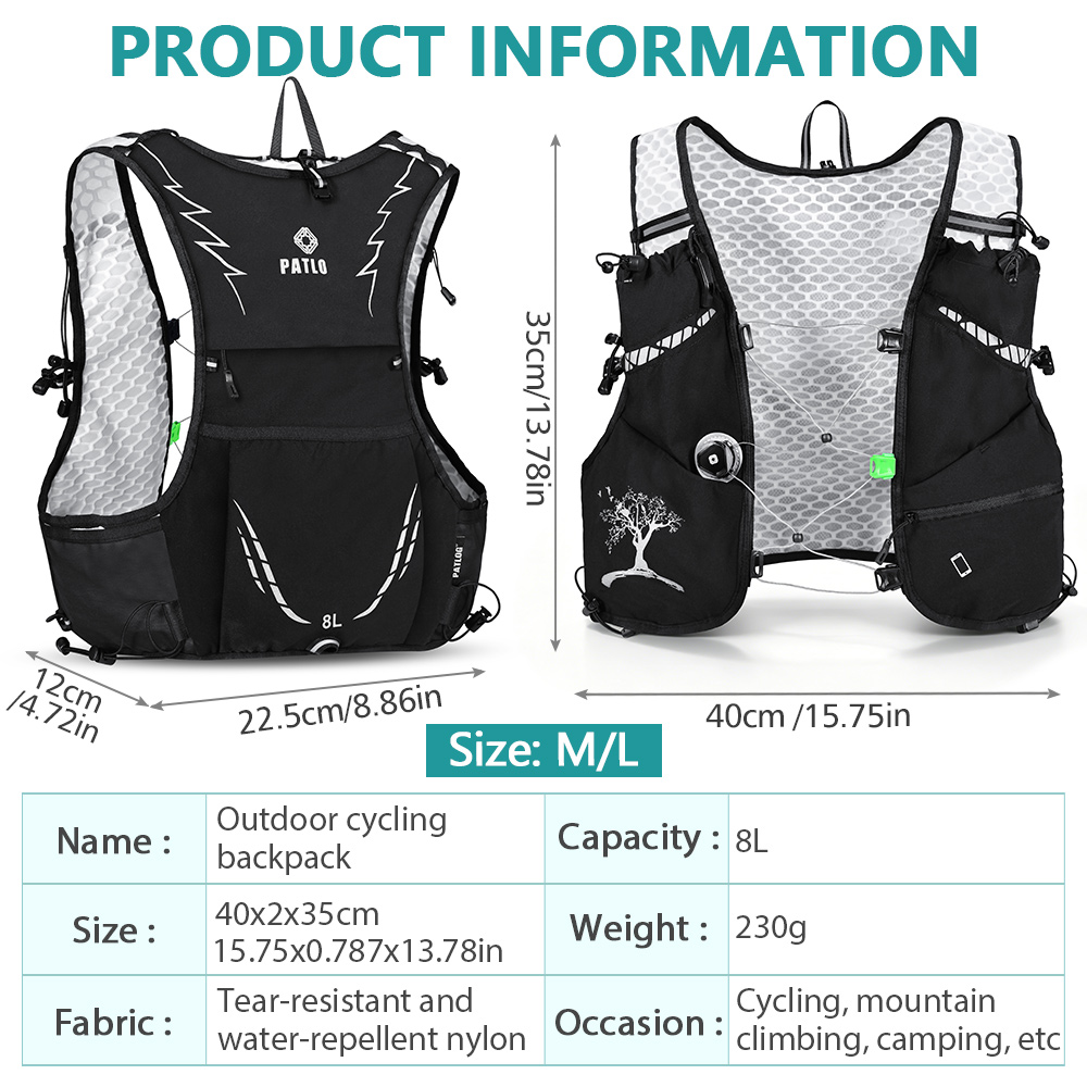 Nuovo Zaino da Trail Running 8 - Hydration Pack Backpack recensione e prezzo