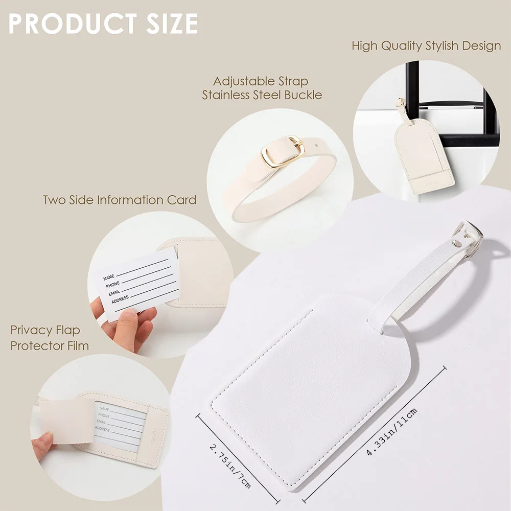 Etichetta per bagagli personal - Luggage Tag Leather recensione e prezzo