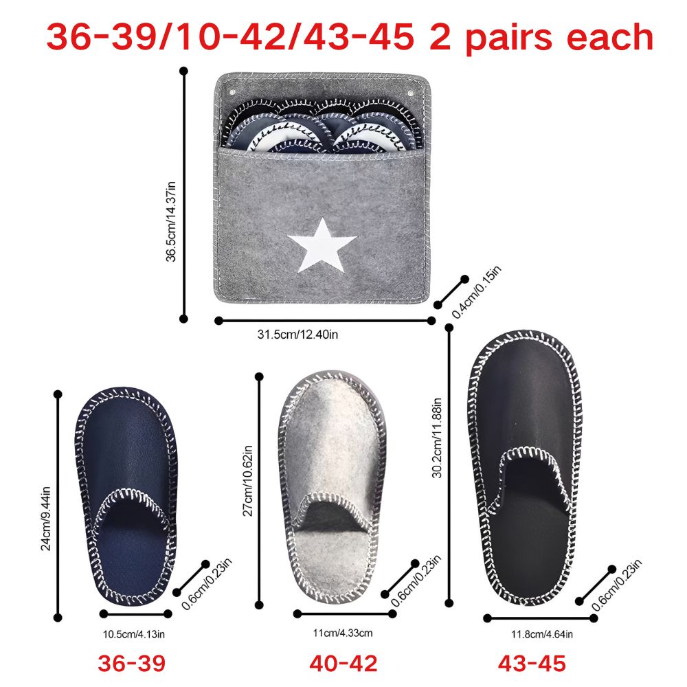 Set di 6 Paia di Pantofole Mon - Shoe Bag Travel recensione e prezzo