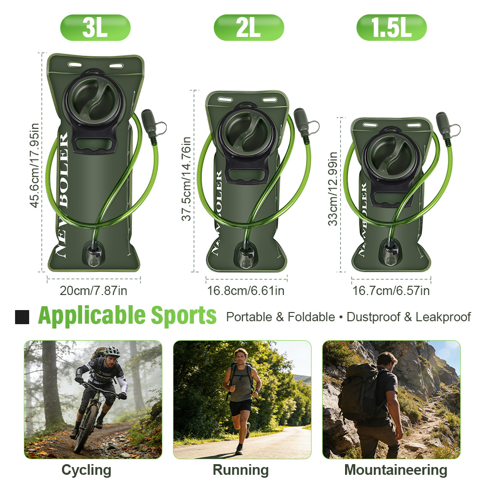Sacca d'Idratazione 1.5L/2L/3L - Hydration Pack Backpack recensione e prezzo