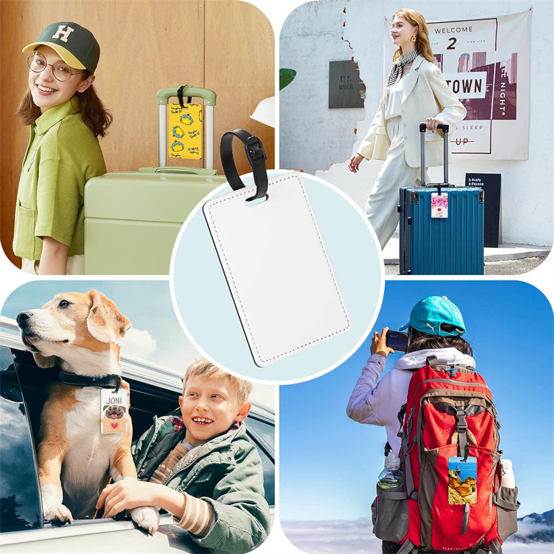 Immagine personalizzata Etiche - Luggage Tag Leather recensione e prezzo